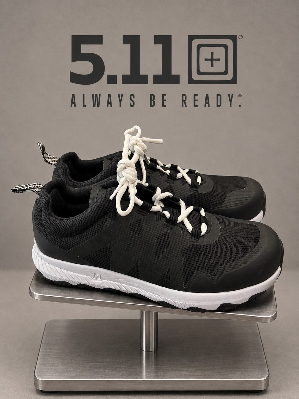5.11 Tactical A/T Trainer CST Black White Safety Toe Shoes M7.5 W9